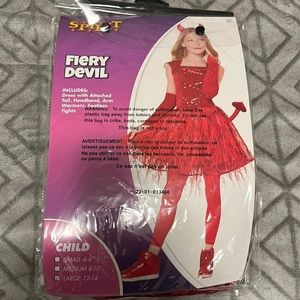 Girls Size 12/14 Fiery Devil Halloween Costume​​​
